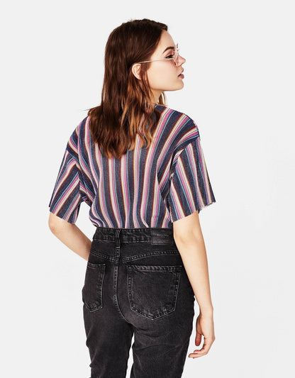 Pleated T-shirt