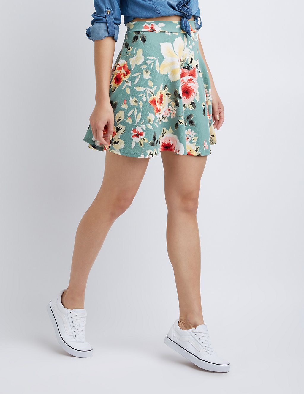 Floral Skater Skirt 1