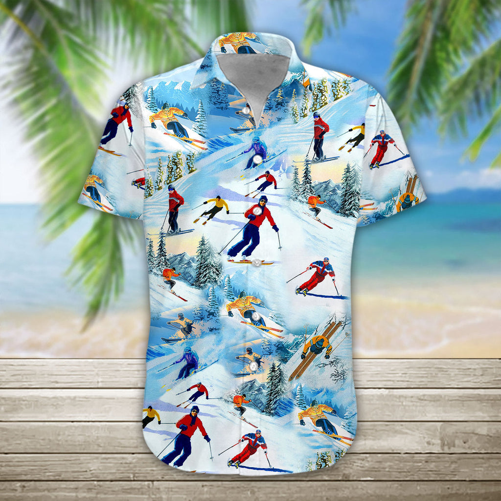 3D Skiing Hawaii Shirtt