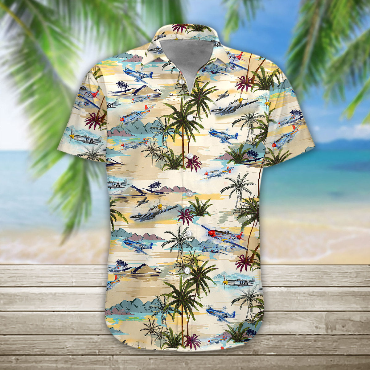 3D Aircraft Hawaii Shirt