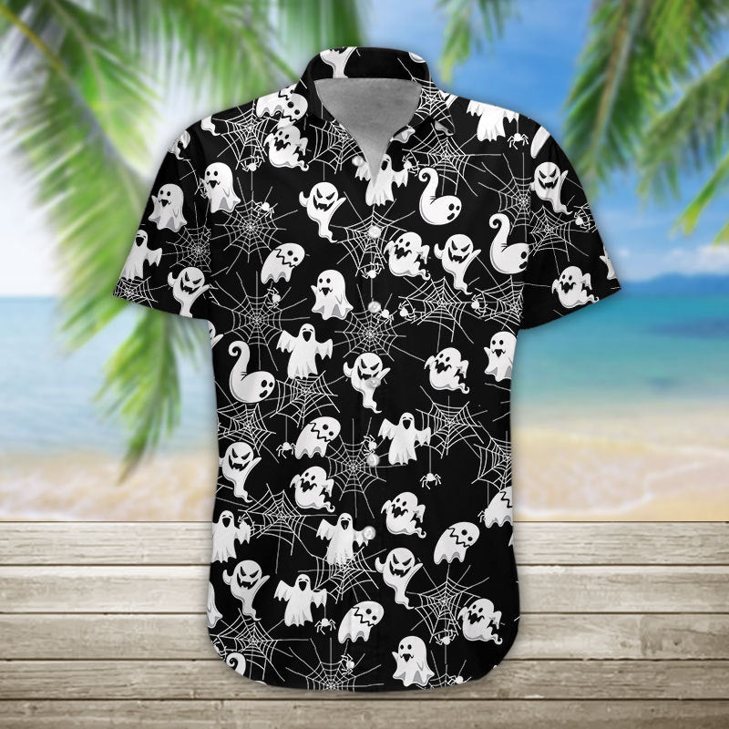 3D Boo Halloween Hawaii Shirt