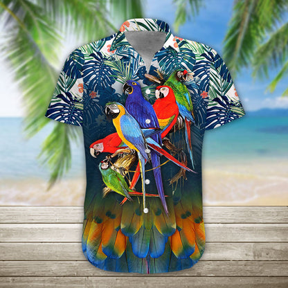 3D Parrot Hawaii Shirt Fix