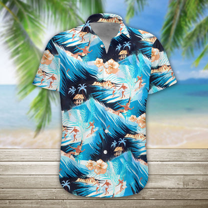 3D Surfing Hawaii Shirt