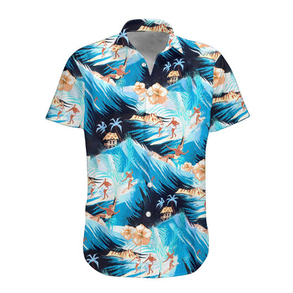 3D Surfing Hawaii Shirt