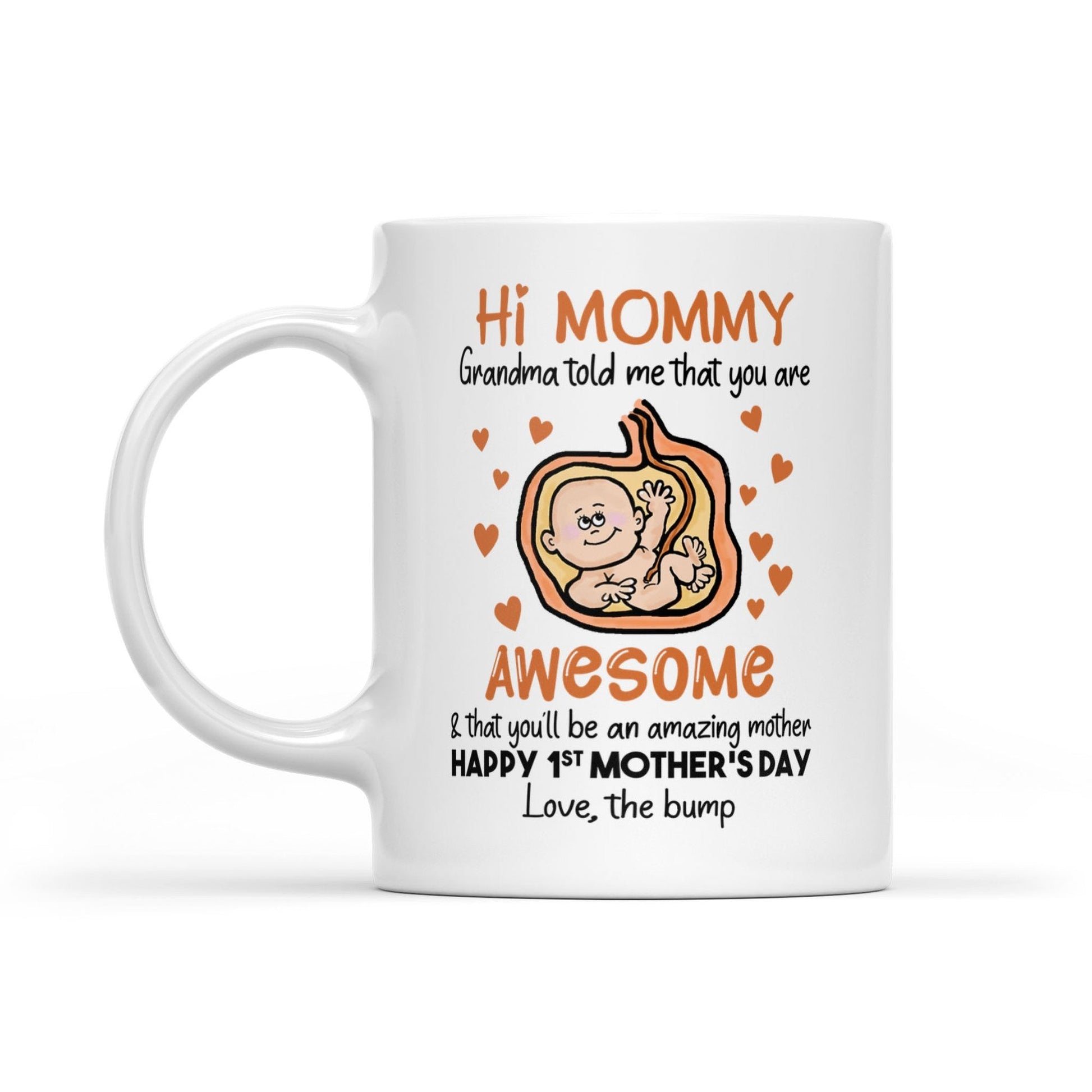 Best Mother’s Day Gift Ideas, Happy 1st Mother's Day, Amazing Mother Mug Gift For Mom, New Mom Mug