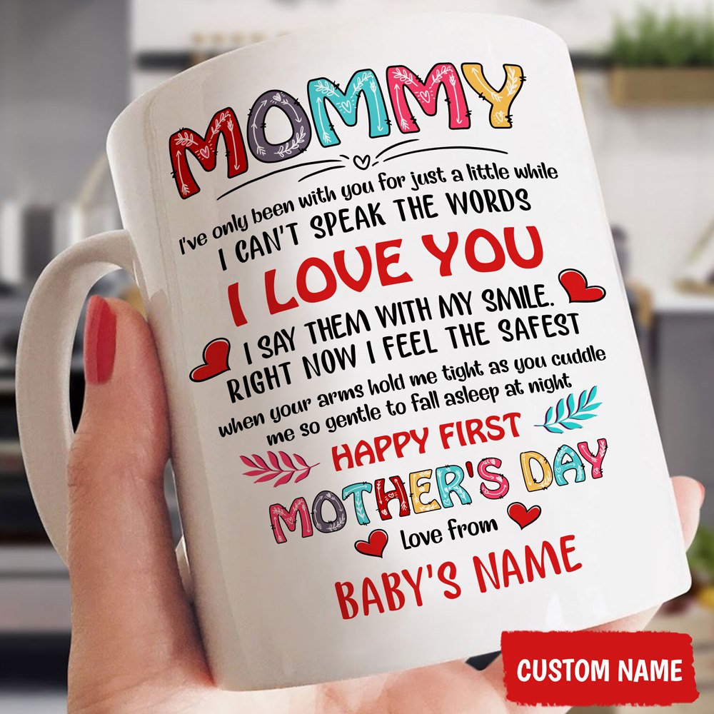 Personalized Mother Mug, Gift For Mother's Day, Say Them With My Smile Mug, Gift For New Mom