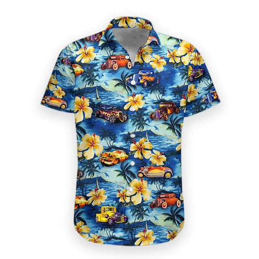 3D Hot Rod Hawaii Shirt