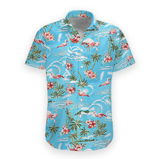 3D Flamingo Hawaii Shirt