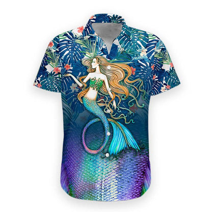 3D Mermaid Hawaii Shirt