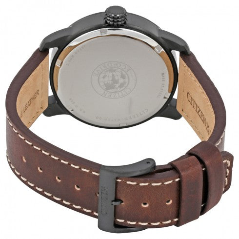 Chandler Dark Blue Dial Men's Brown Leather Watch